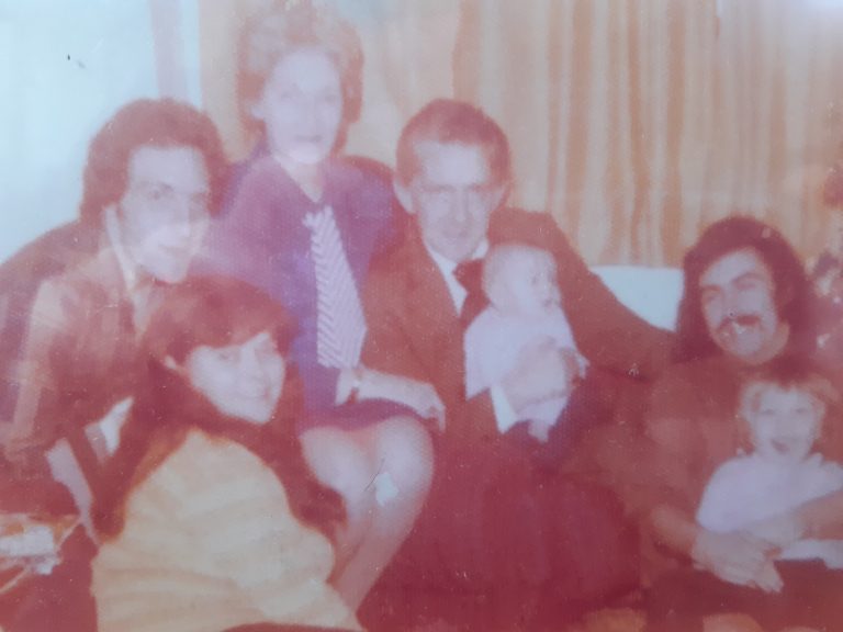 Family photograph from Christmas 1977